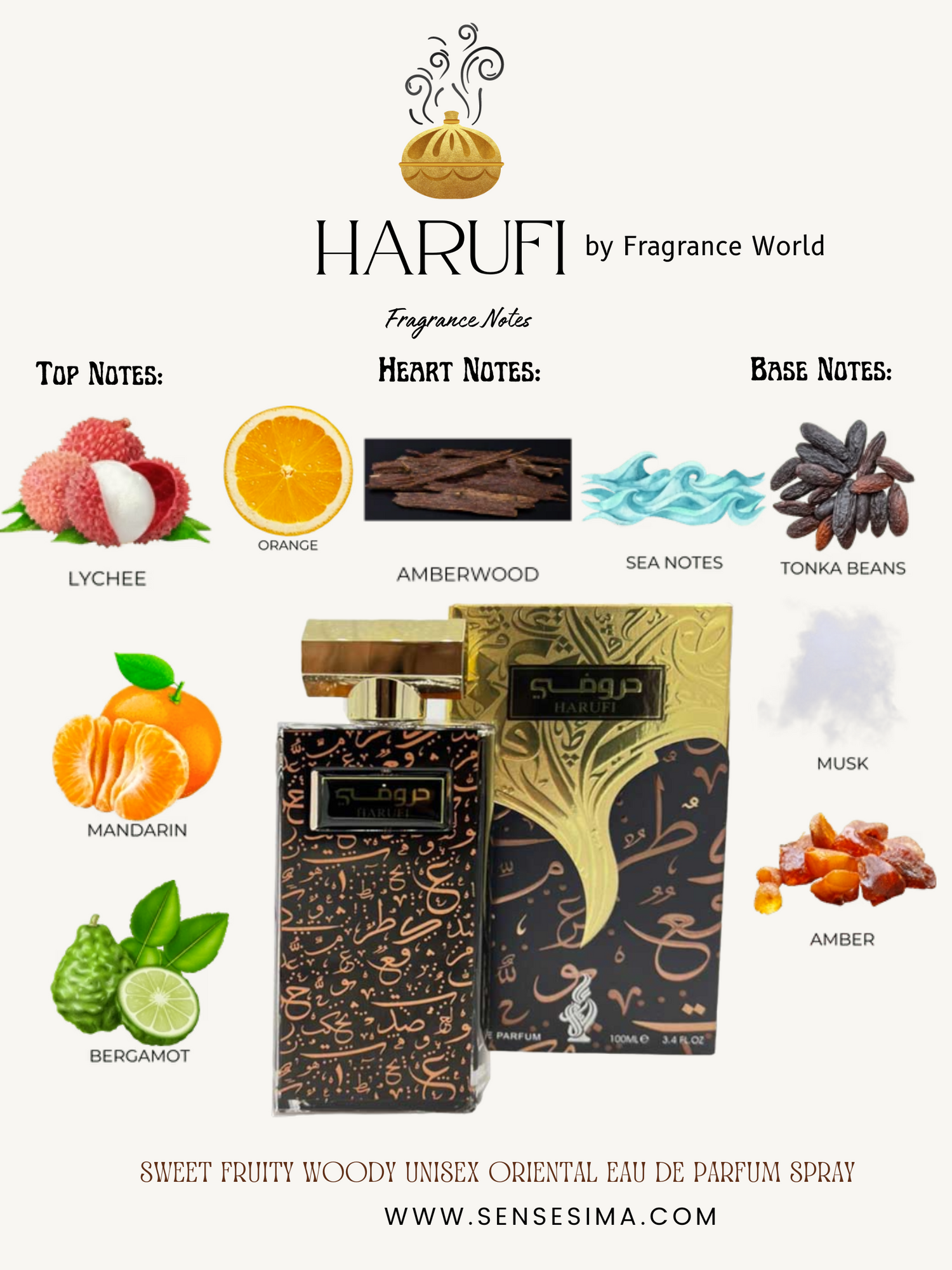 HARUFI by Fragrance World Eau de Parfum 100ml